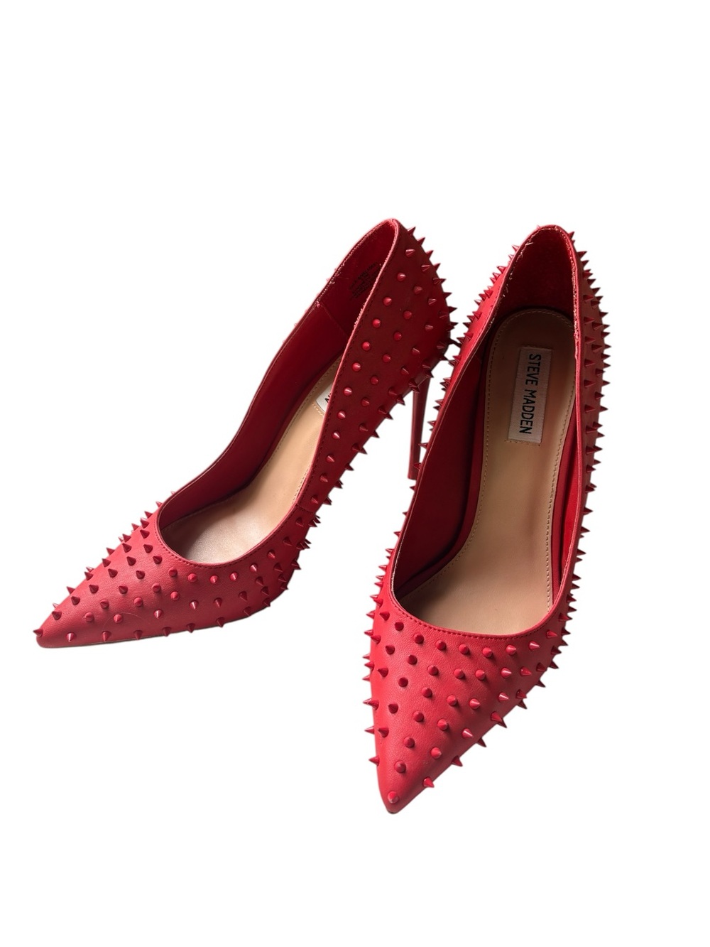 Steve Madden Red Rockstud Pumps - 9.5
